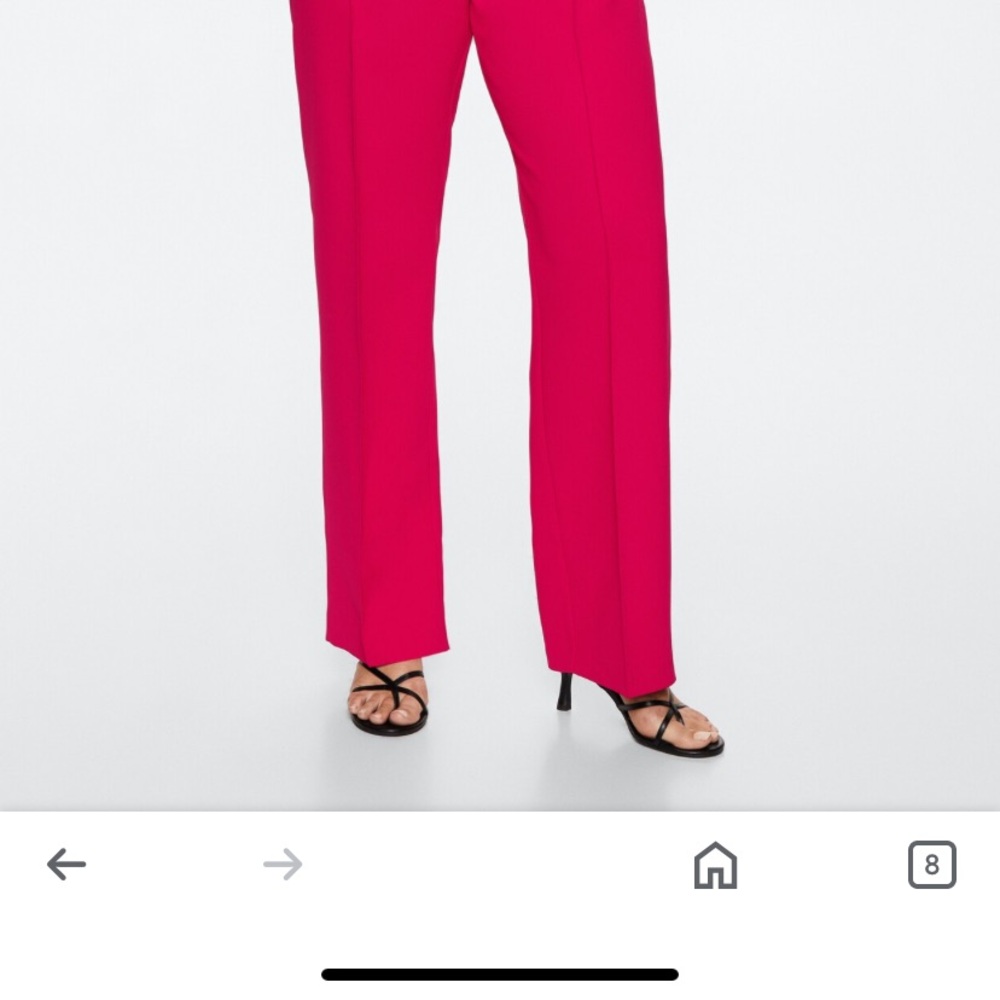 Mango Straight suit pants size US 6